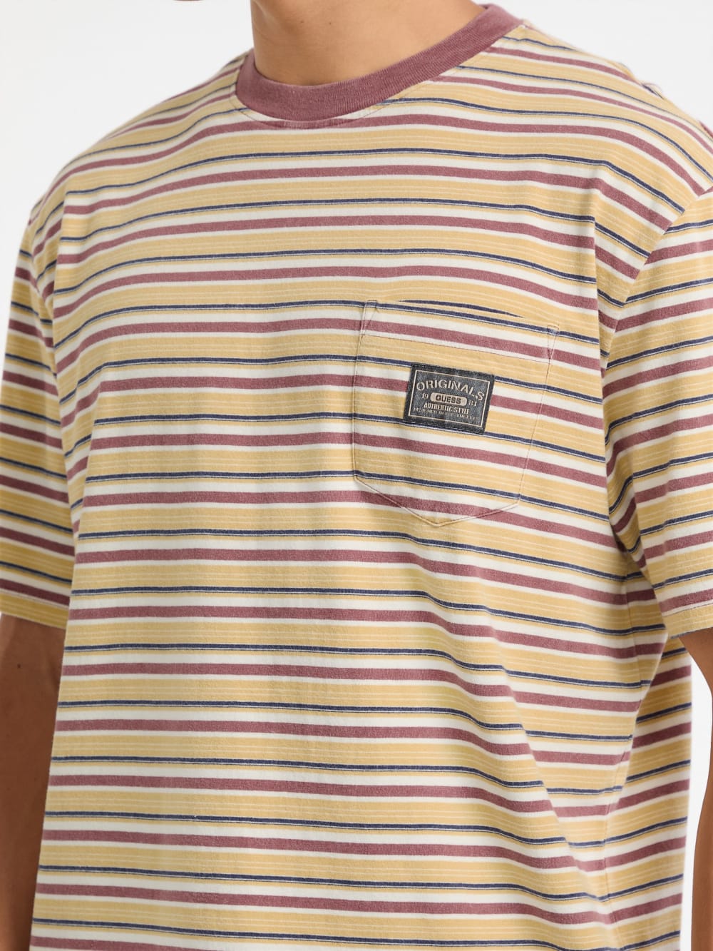 GUESS Originals Eco Horizontal Stripe Pocket Tee - Guess