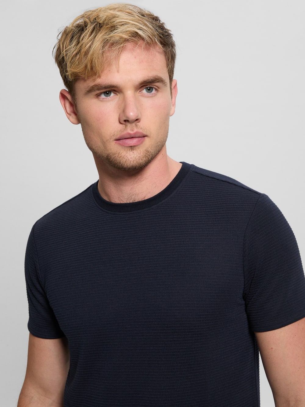 Textured Stripe Tee - Guess