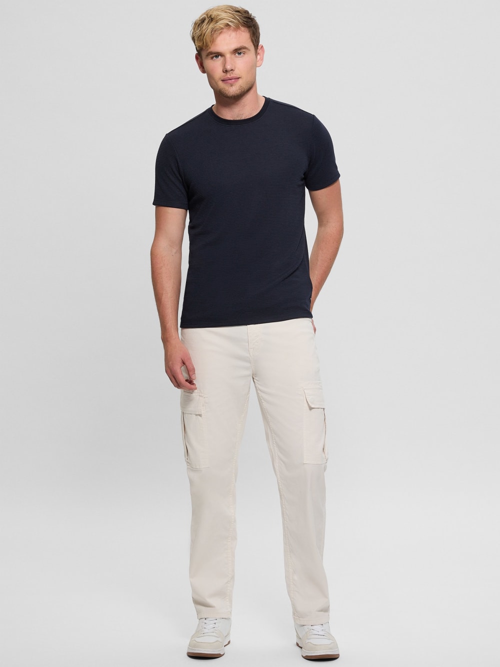 Textured Stripe Tee - Guess