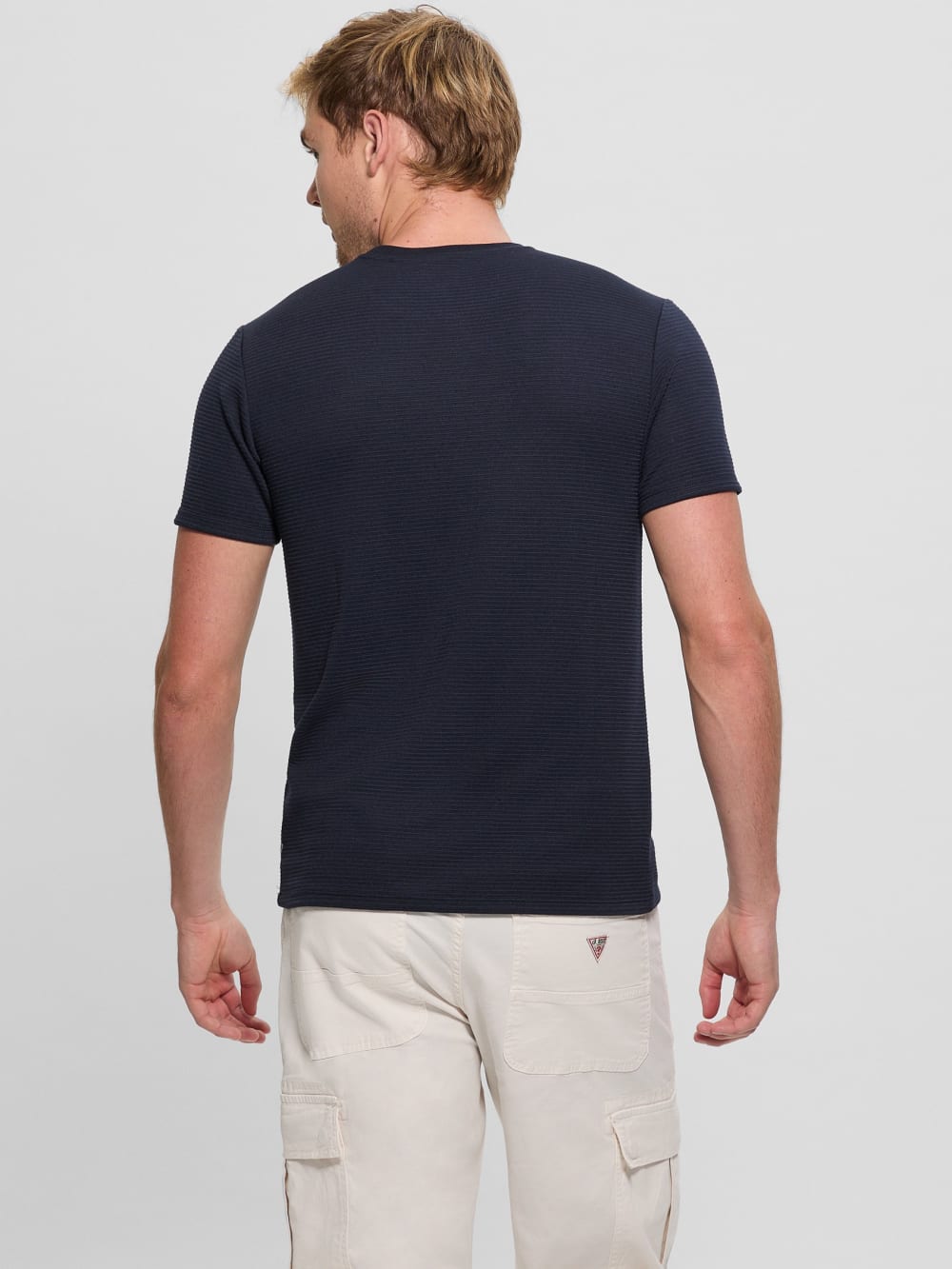 Textured Stripe Tee - Guess