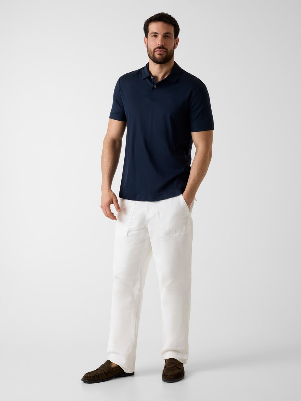 Lyocell blend polo - Guess
