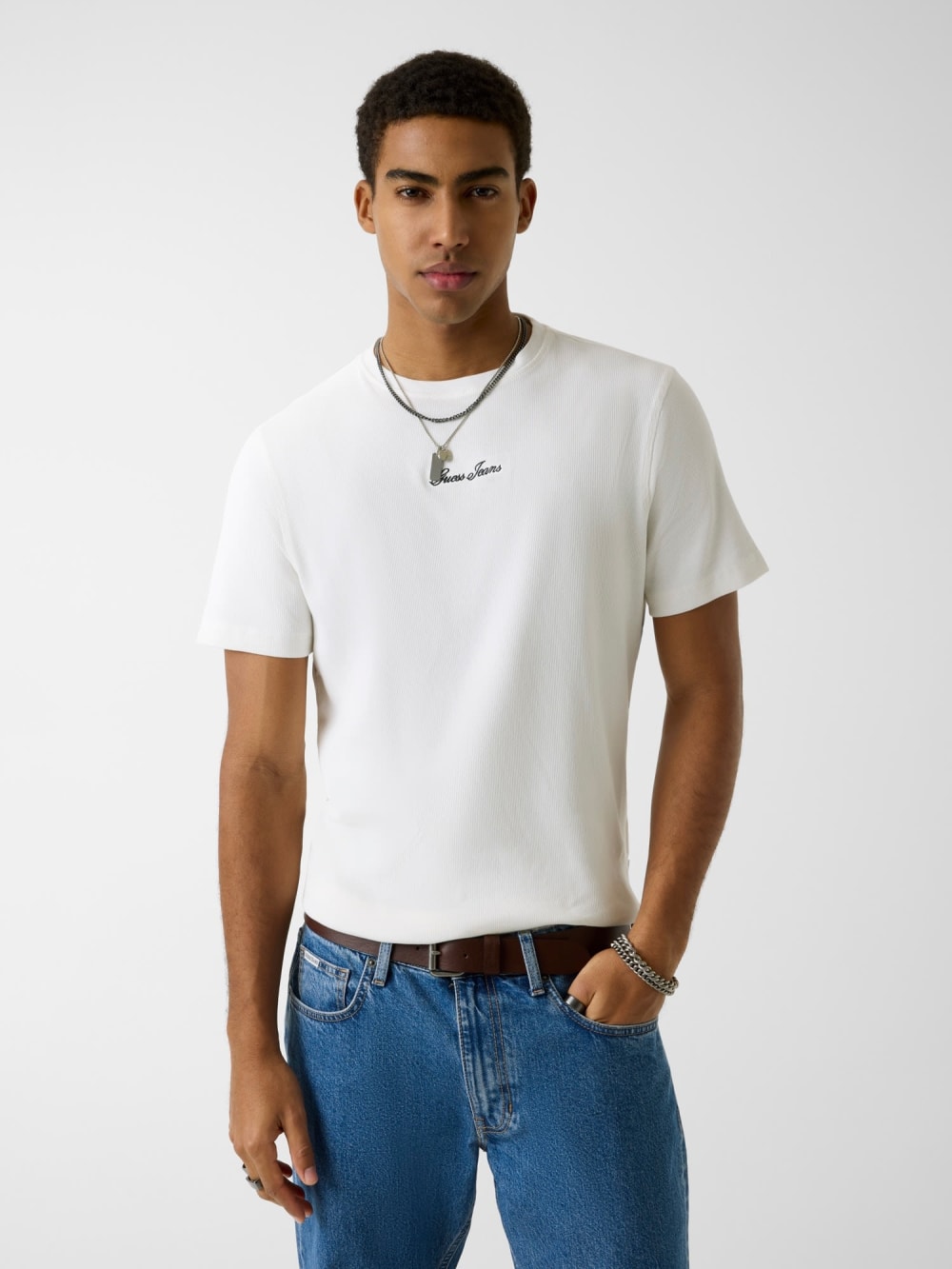 Embroidered logo t-shirt - Guess