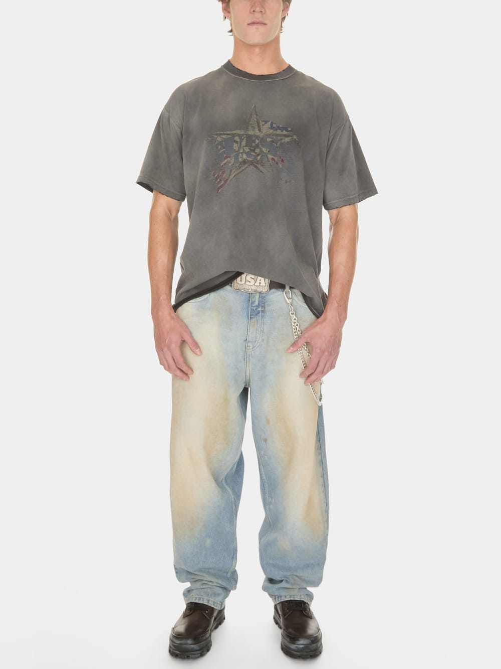 washed graphic tee - Guess