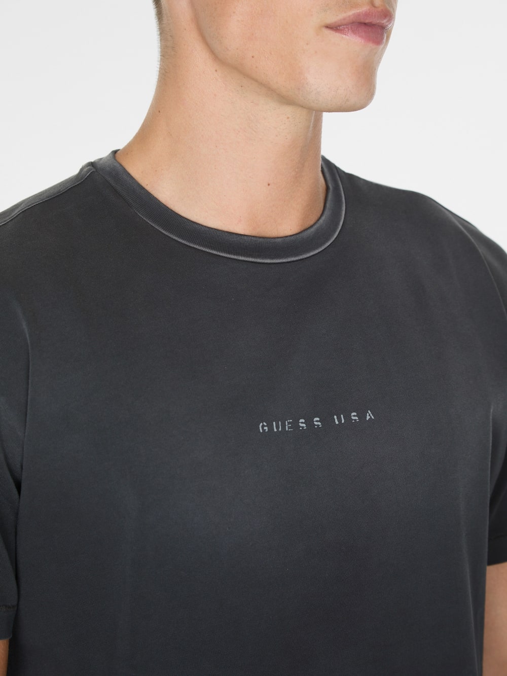 distressed logo tee - Guess
