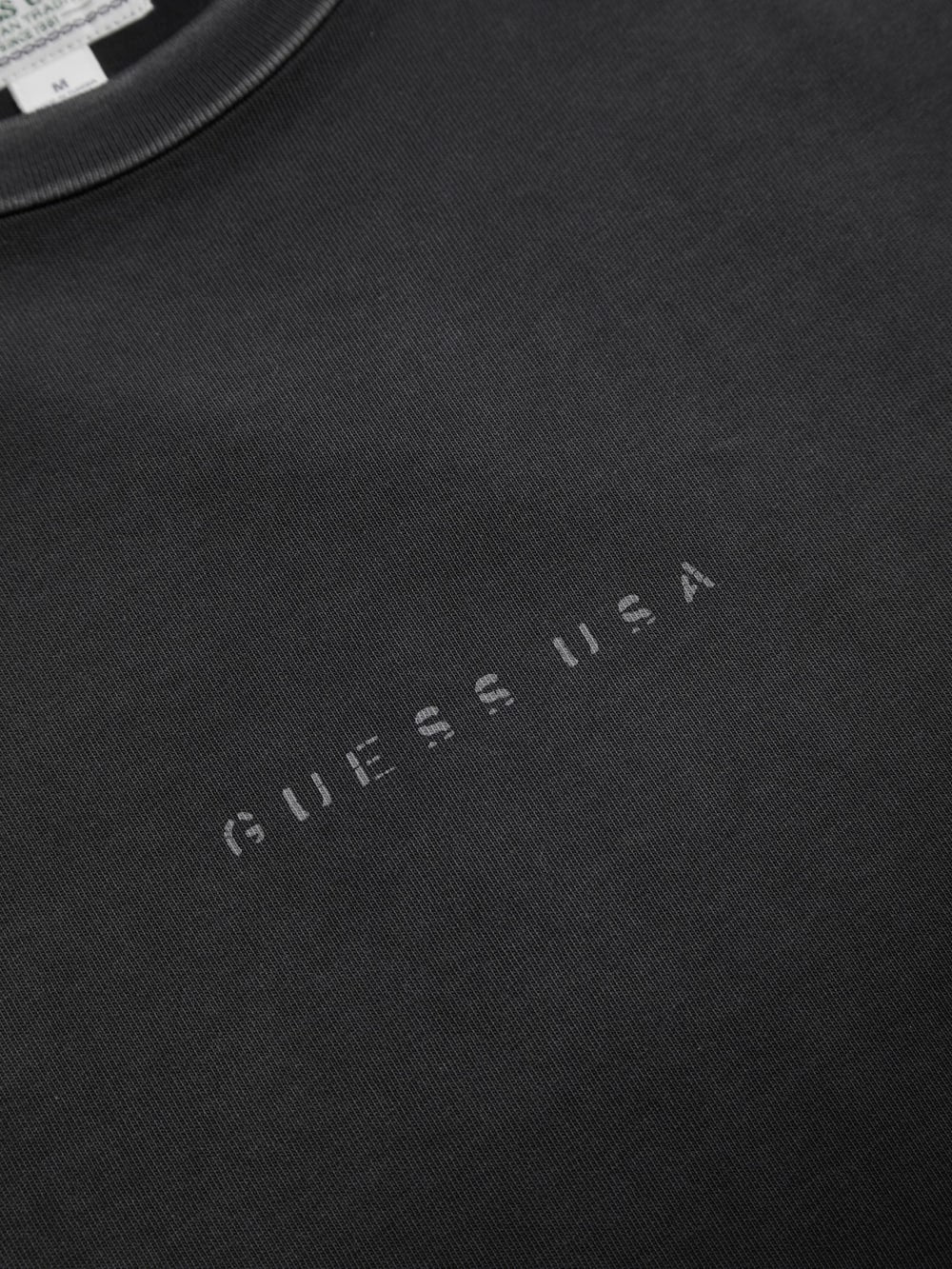 distressed logo tee - Guess