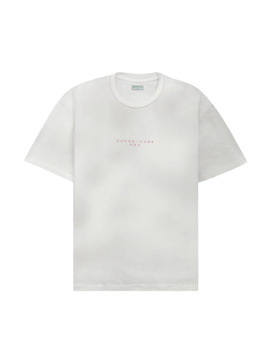 distressed logo tee - Guess