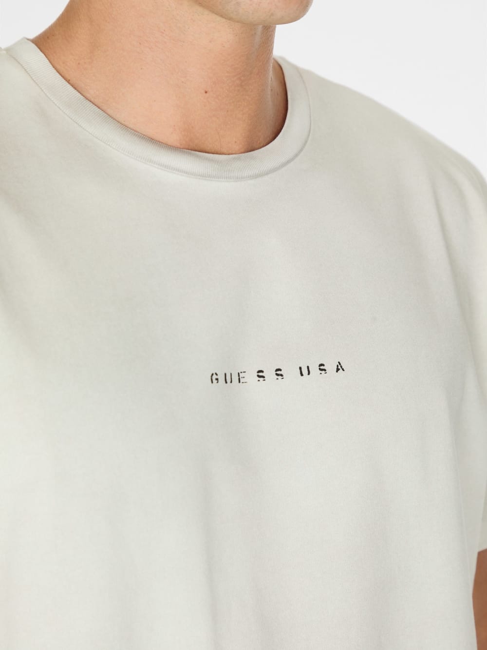 distressed logo tee - Guess