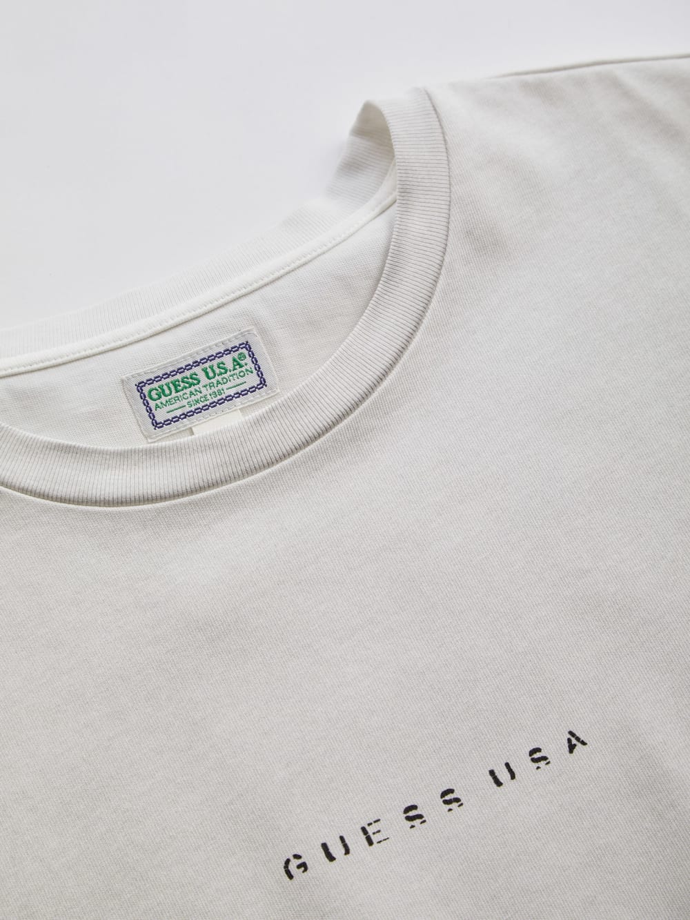 distressed logo tee - Guess