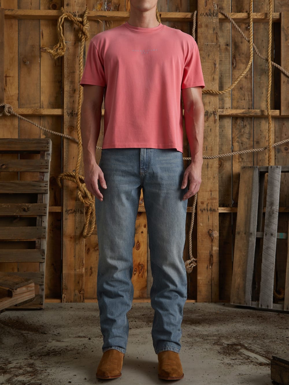 distressed logo tee - Guess