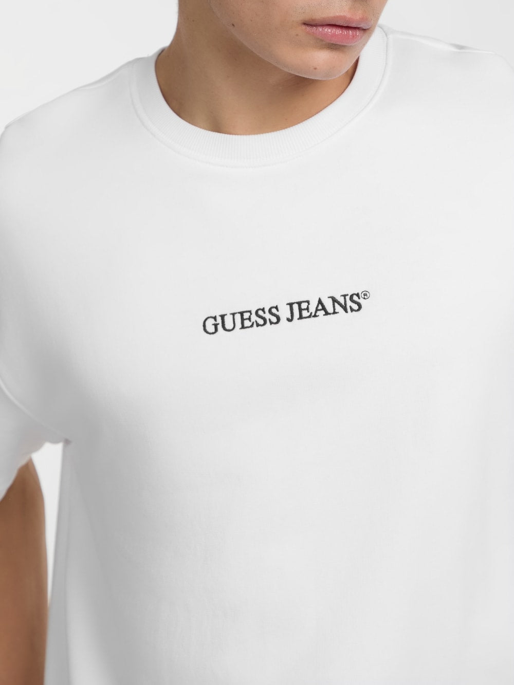 Crewneck Logo Sweater Tee - Guess