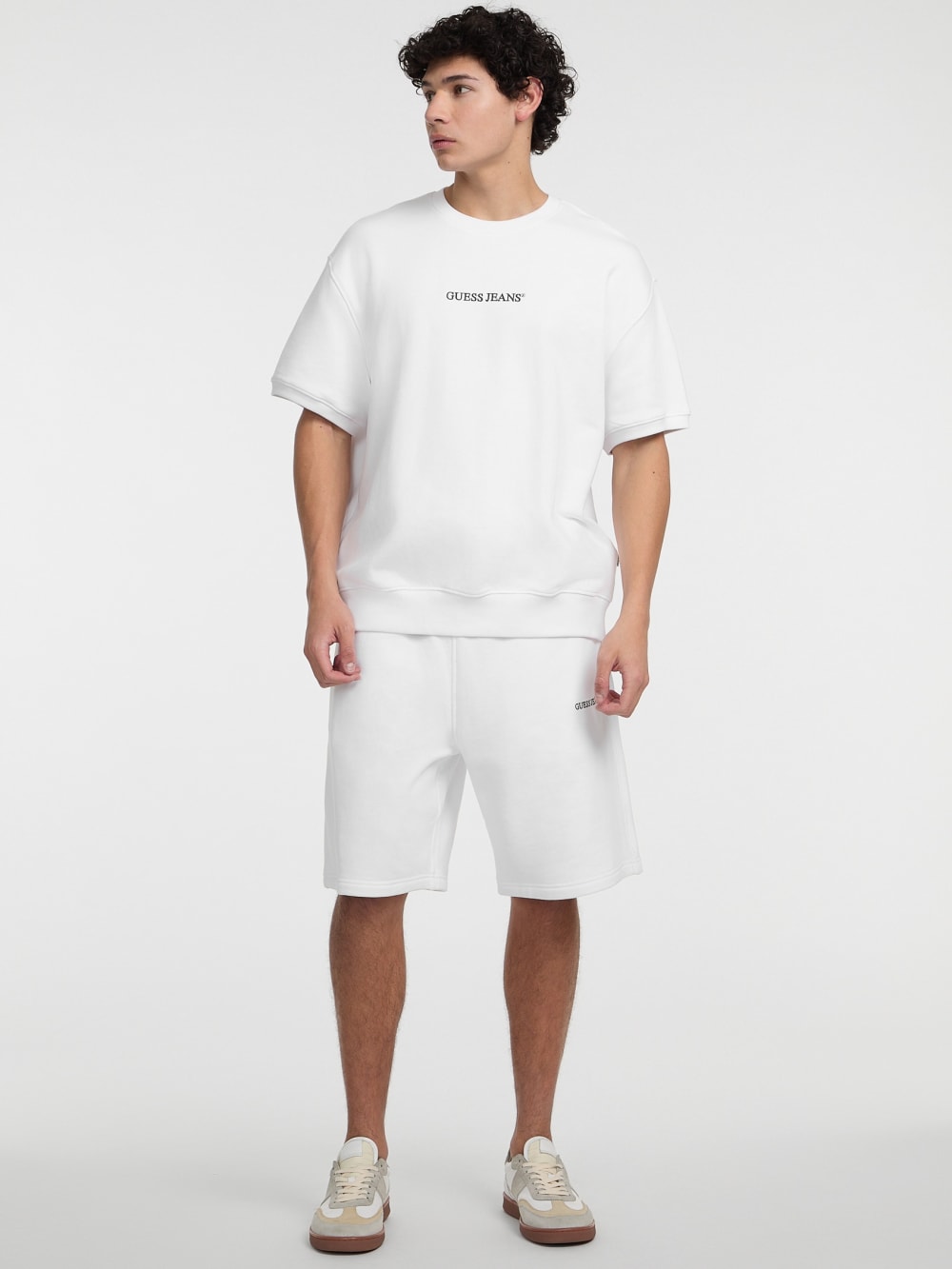 Crewneck Logo Sweater Tee - Guess