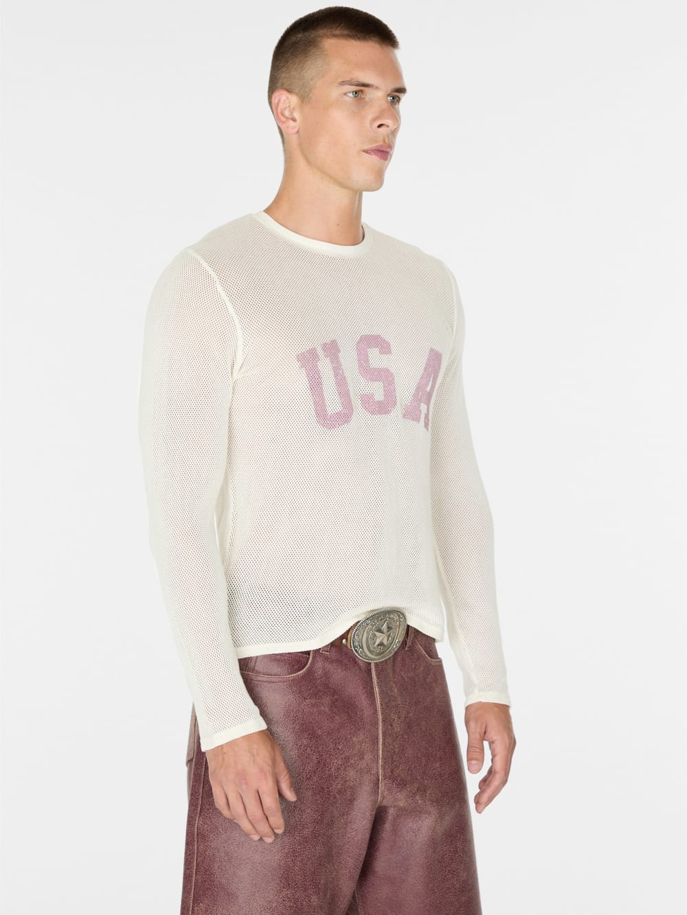 usa mesh tee - Guess