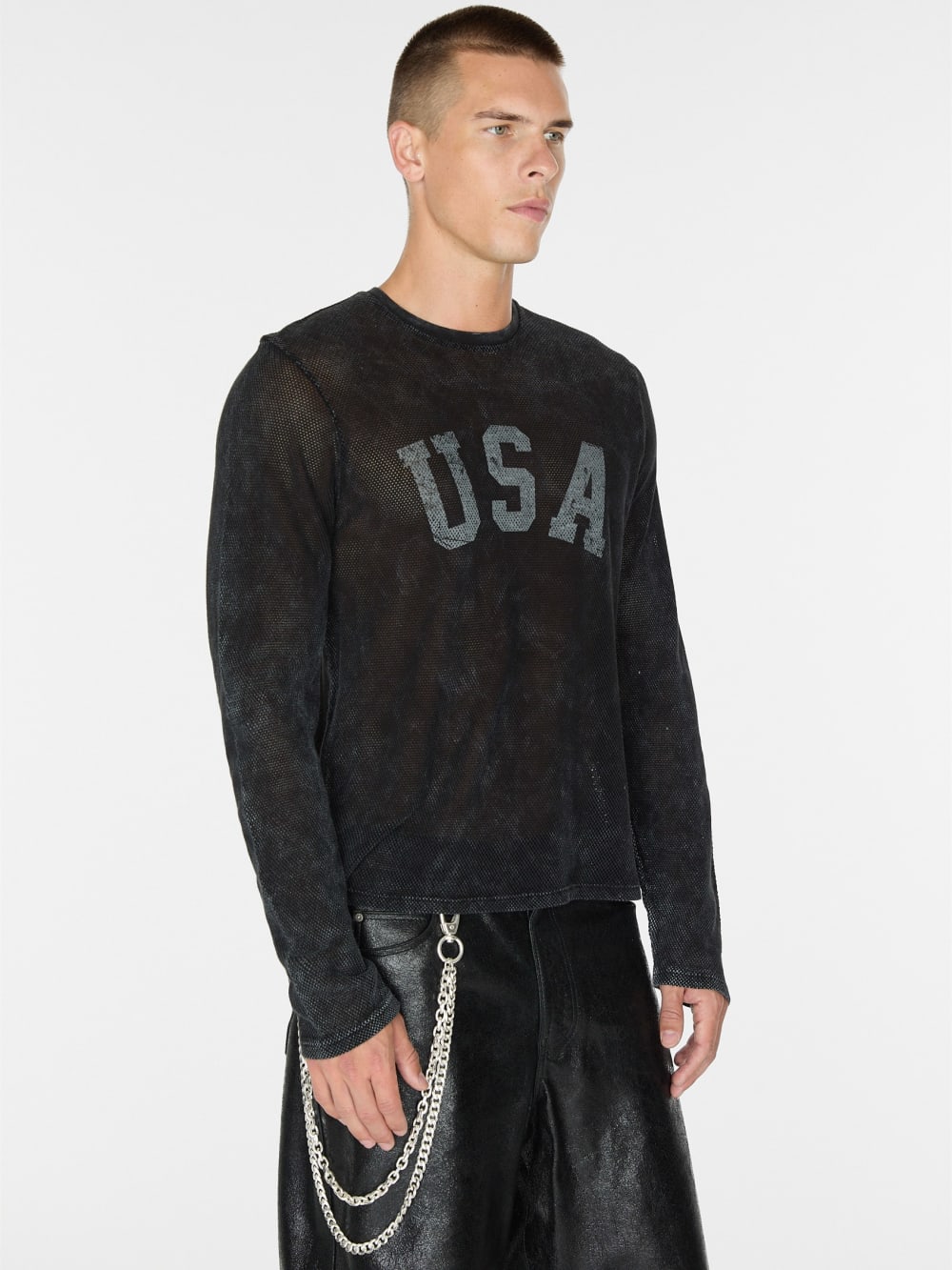 usa mesh tee - Guess