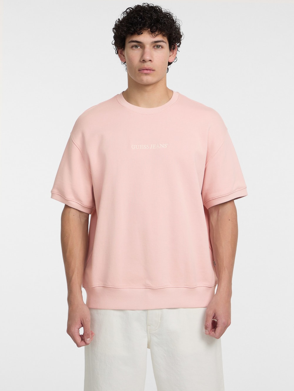 Crewneck Logo Sweater Tee - Guess