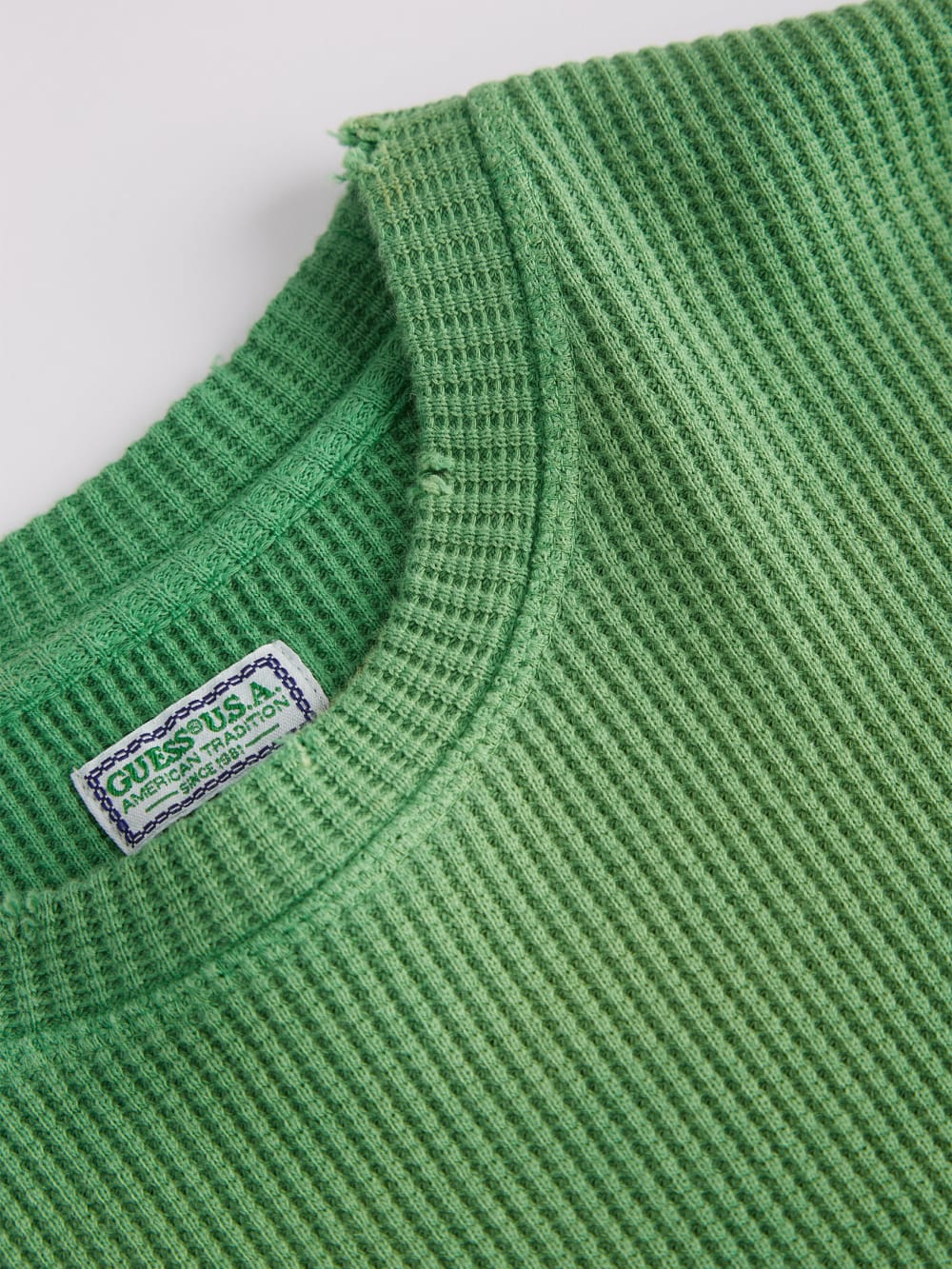 Long-Sleeve Waffle Tee - Guess