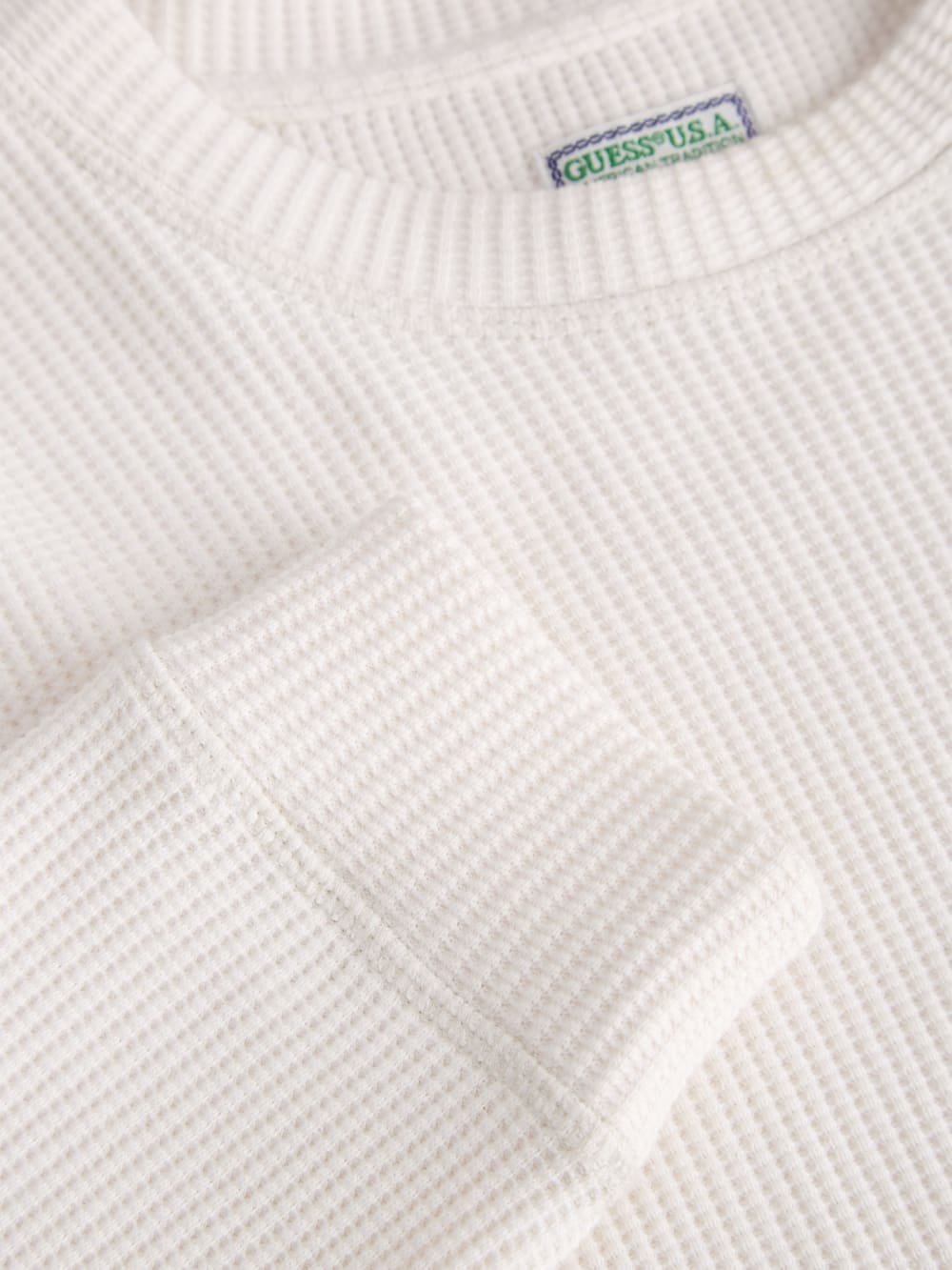 Long-Sleeve Waffle Tee - Guess