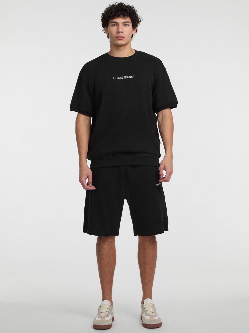 Crewneck Logo Sweater Tee - Guess
