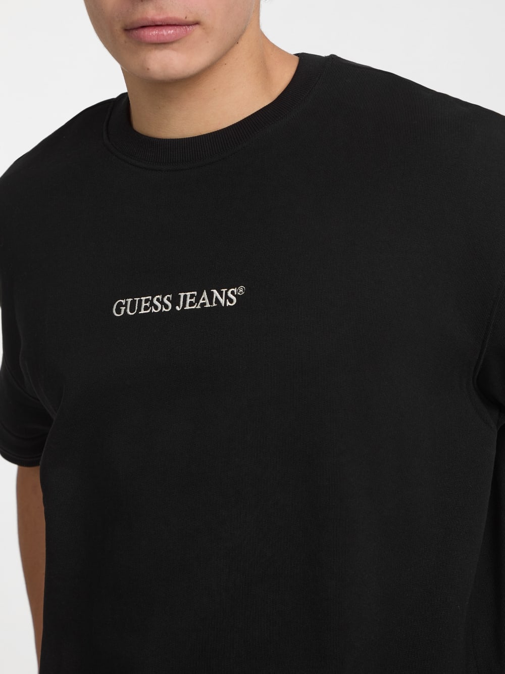 Crewneck Logo Sweater Tee - Guess