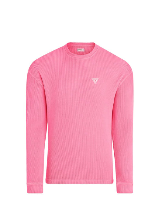 Long-Sleeve Waffle Tee - Guess