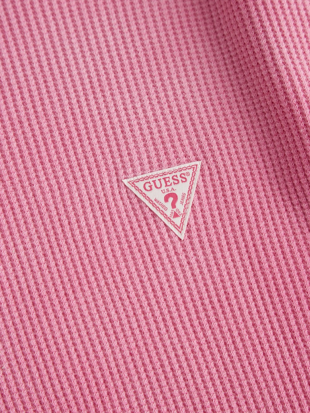Long-Sleeve Waffle Tee - Guess