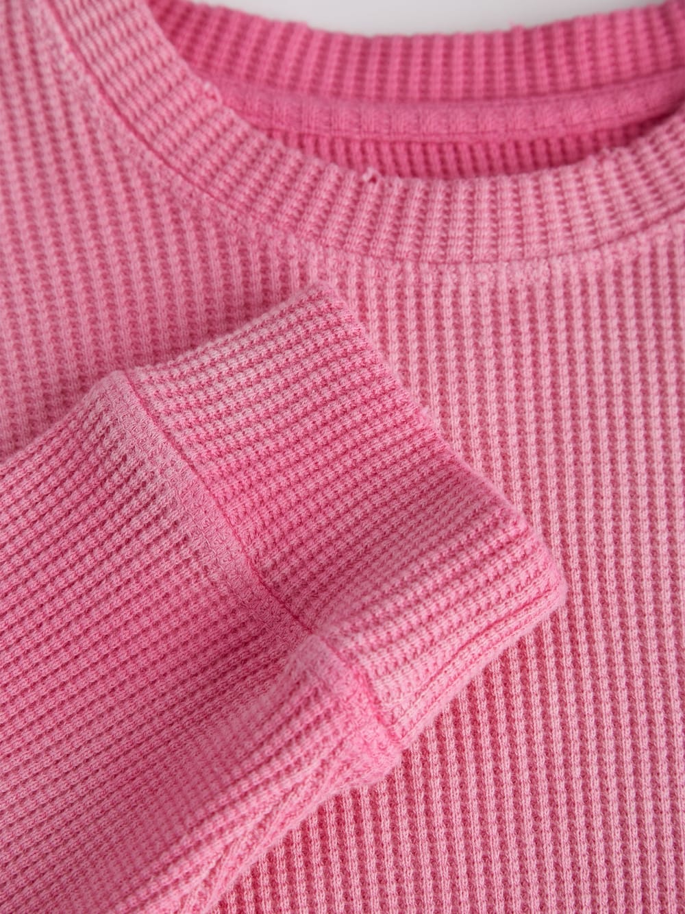 Long-Sleeve Waffle Tee - Guess