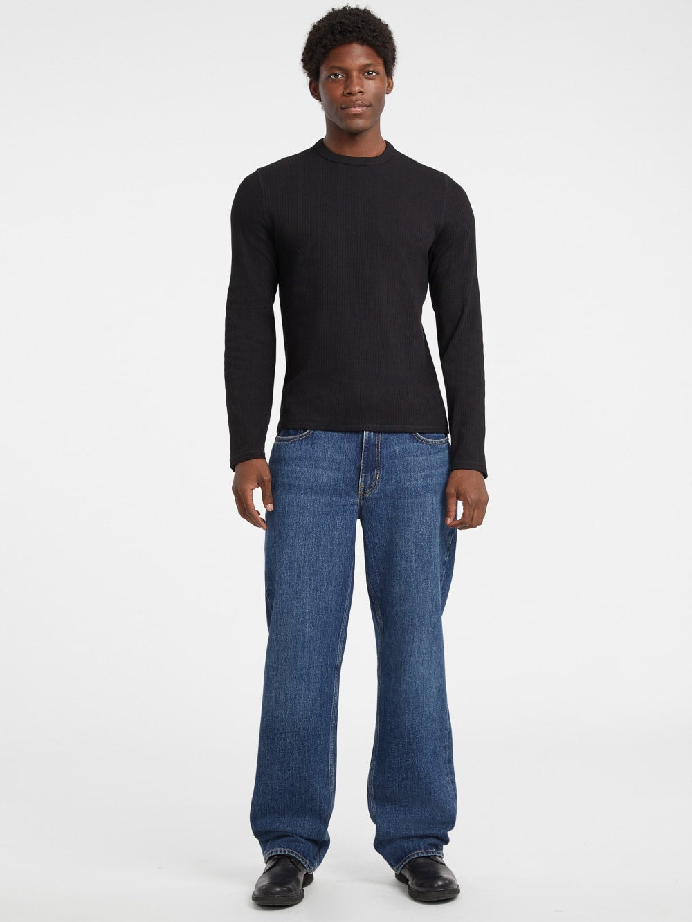 Slim Variegated Rib Tee - Guess