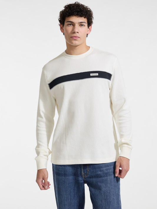 Ribbed Long-Sleeve Tee - Guess