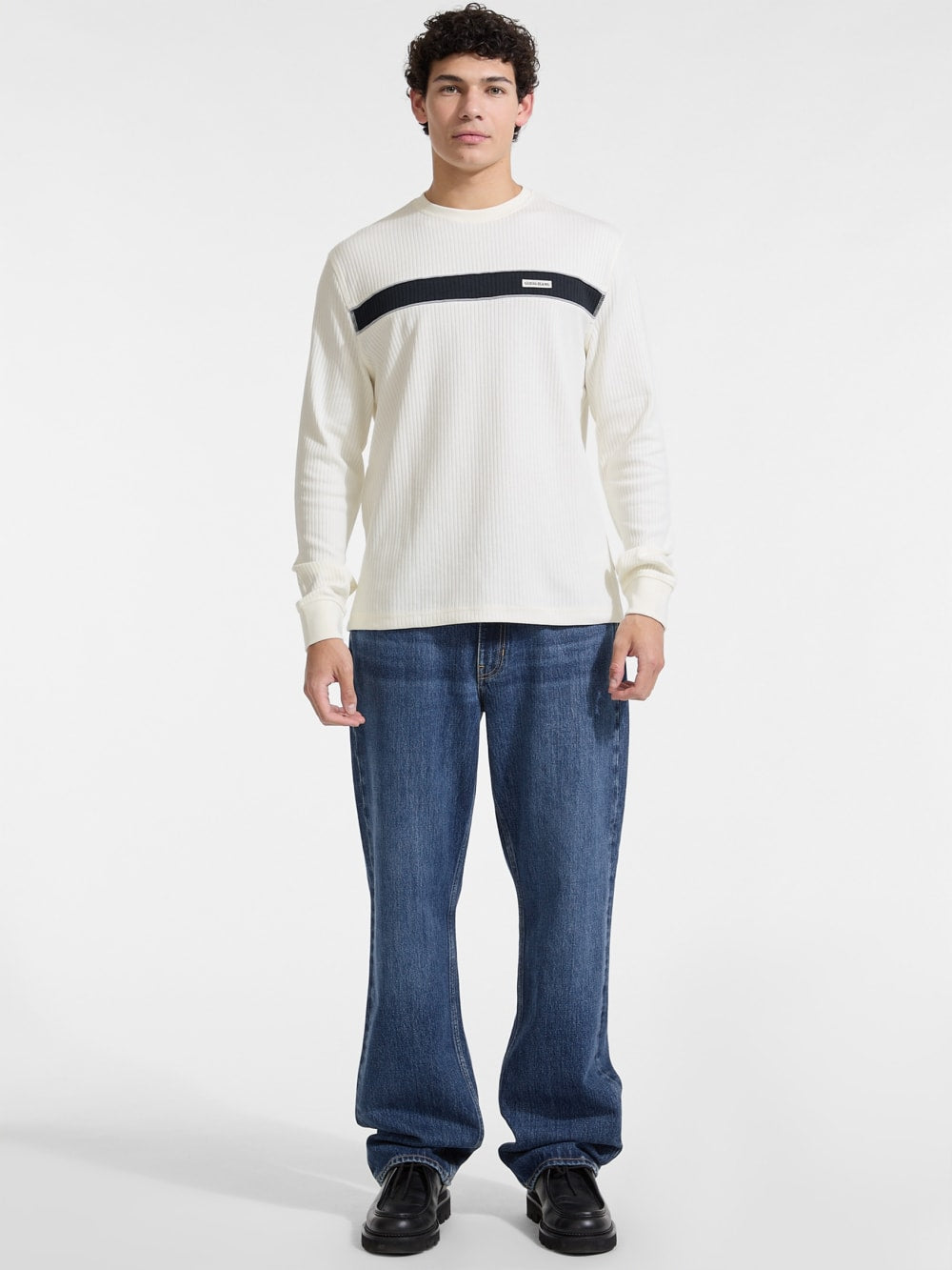 Ribbed Long-Sleeve Tee - Guess