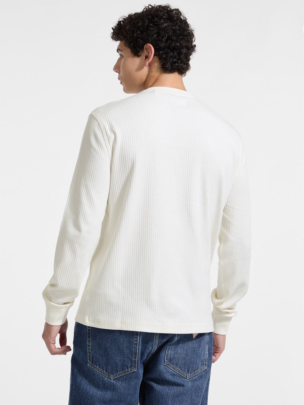 Ribbed Long-Sleeve Tee - Guess