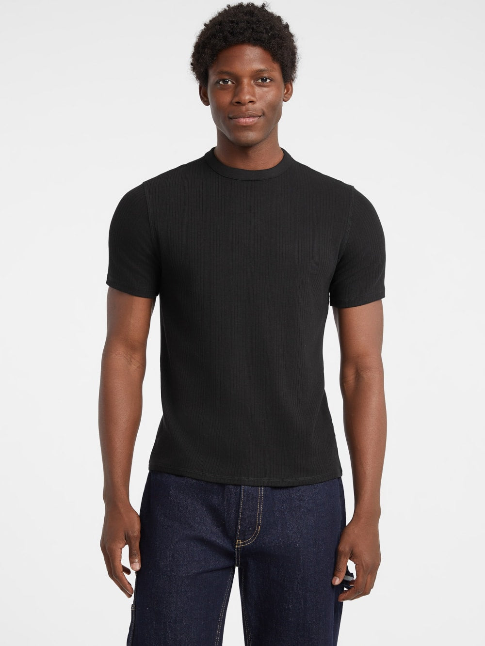 Slim Variegated Rib Tee - Guess
