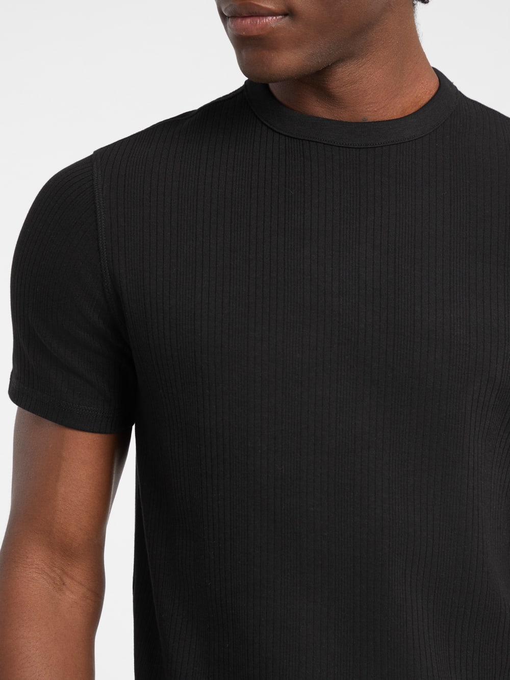 Slim Variegated Rib Tee - Guess