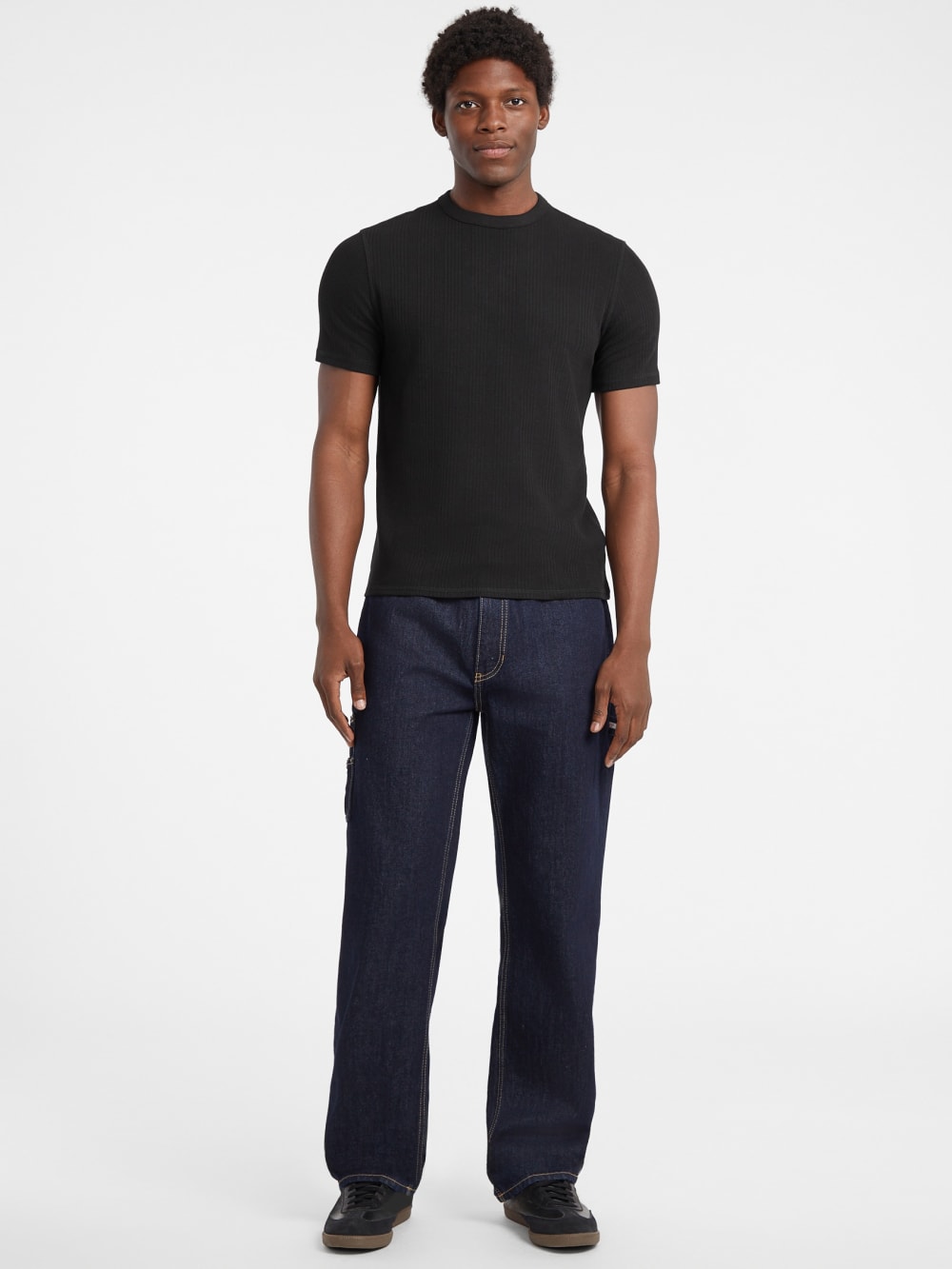 Slim Variegated Rib Tee - Guess