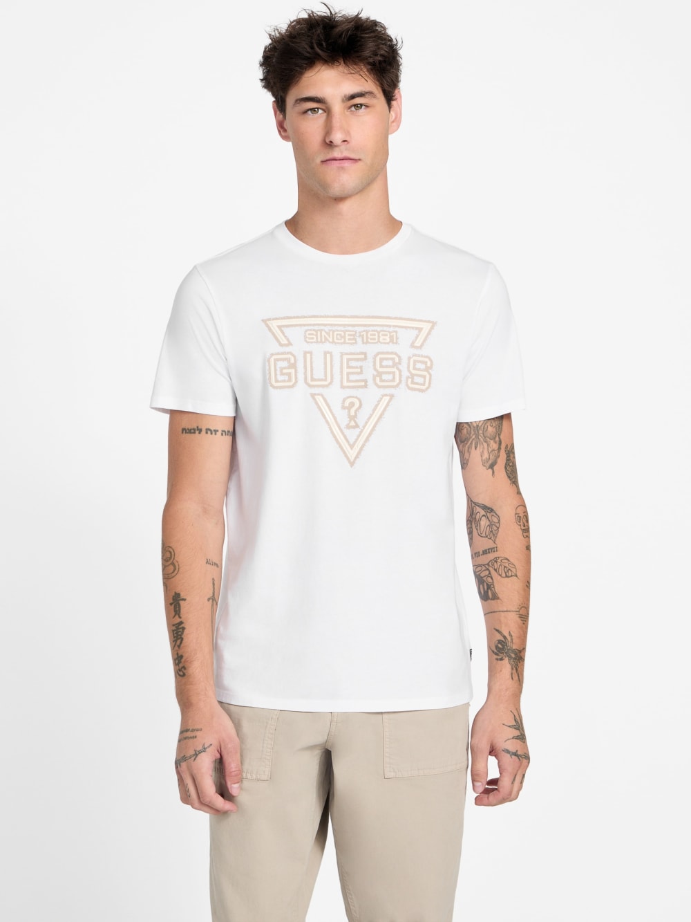Eco Painted Triangle Tee - Guess