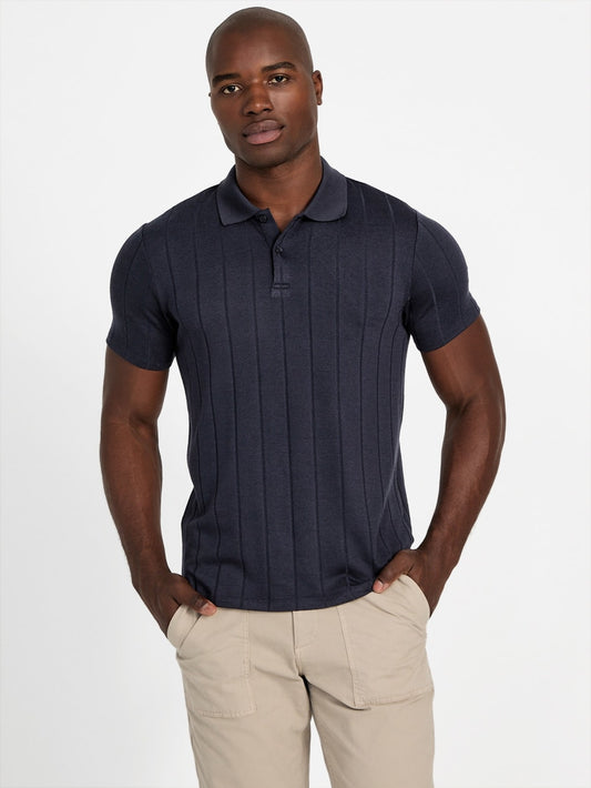 Eco Axel Ribbed Polo - Guess