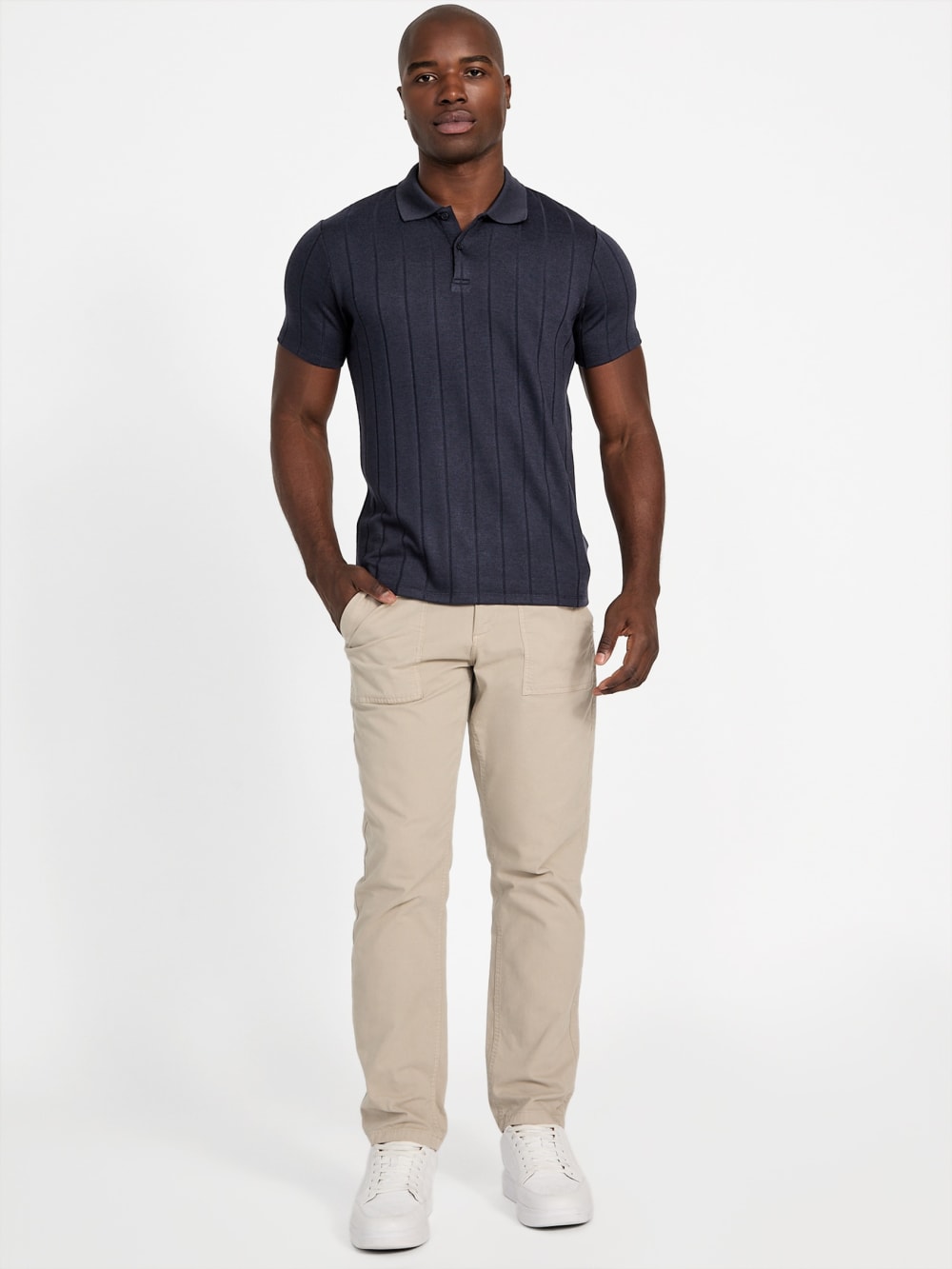 Eco Axel Ribbed Polo - Guess