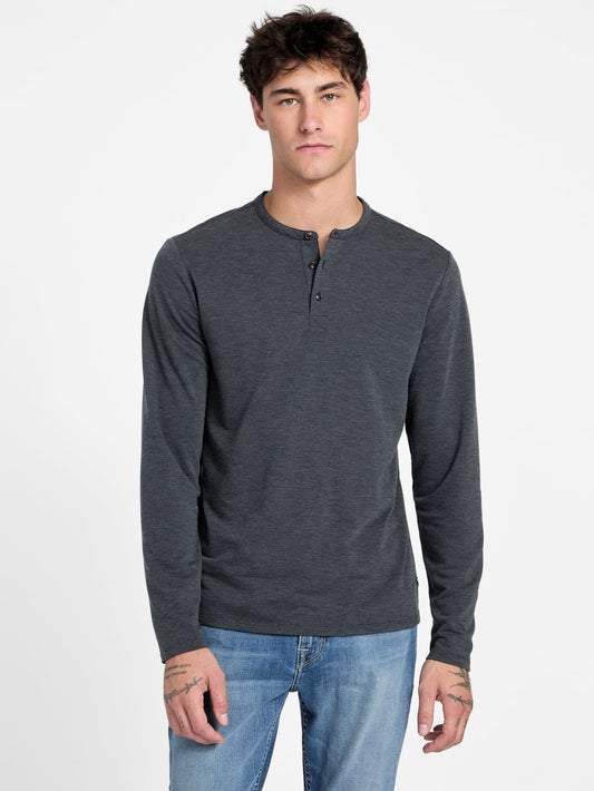 Eco Kai Wool-Blend Henley - Guess