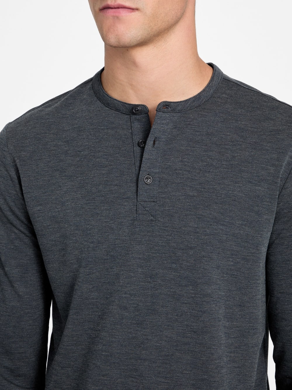 Eco Kai Wool-Blend Henley - Guess