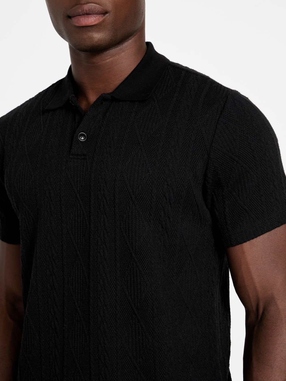 Olin Textured Knit Polo - Guess