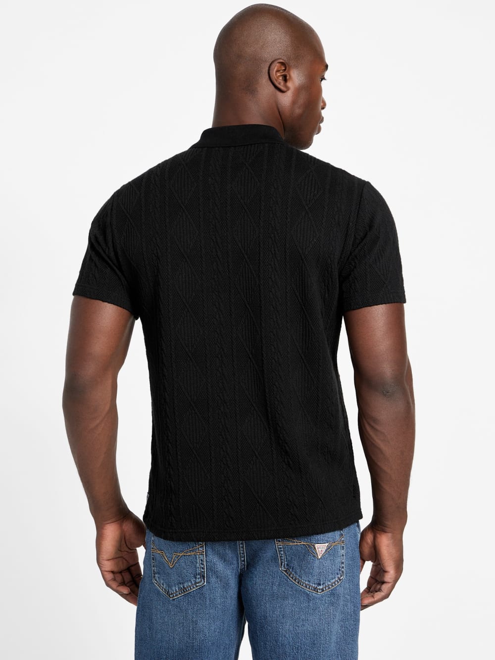 Olin Textured Knit Polo - Guess
