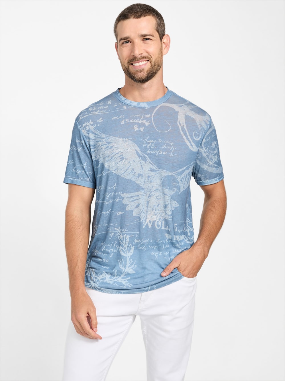 Basic Everyday Message Tee - Guess