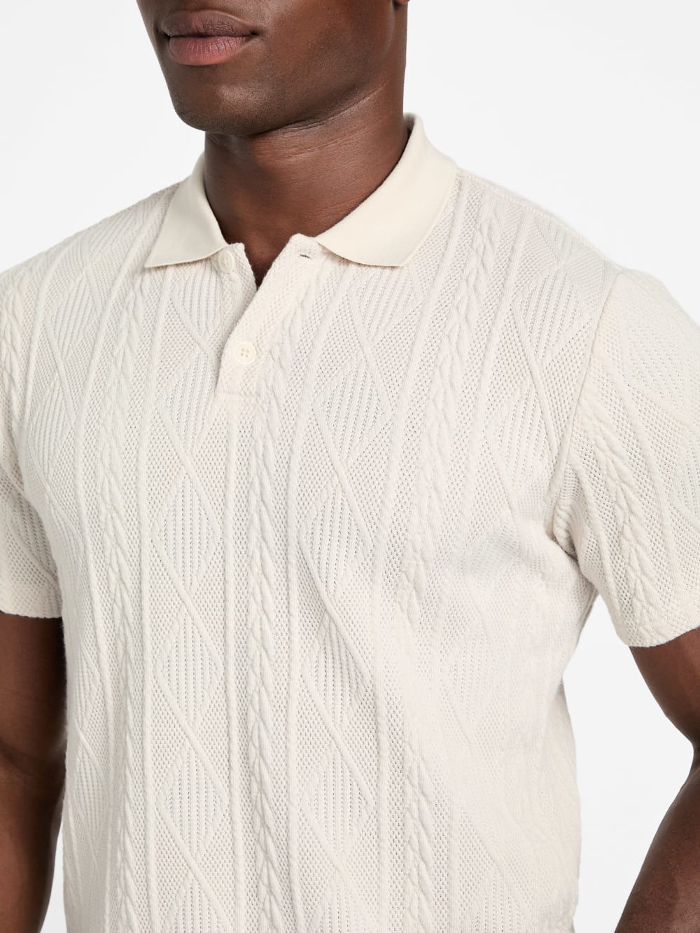 Olin Textured Knit Polo - Guess