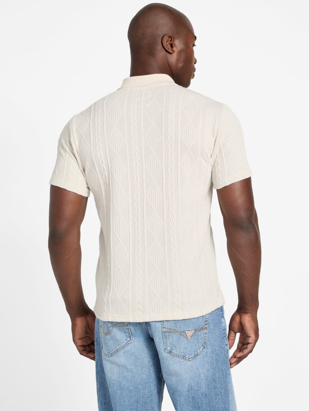 Olin Textured Knit Polo - Guess