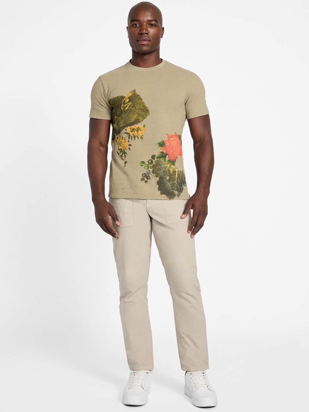 Eco Crafted Flower Tee - Guess