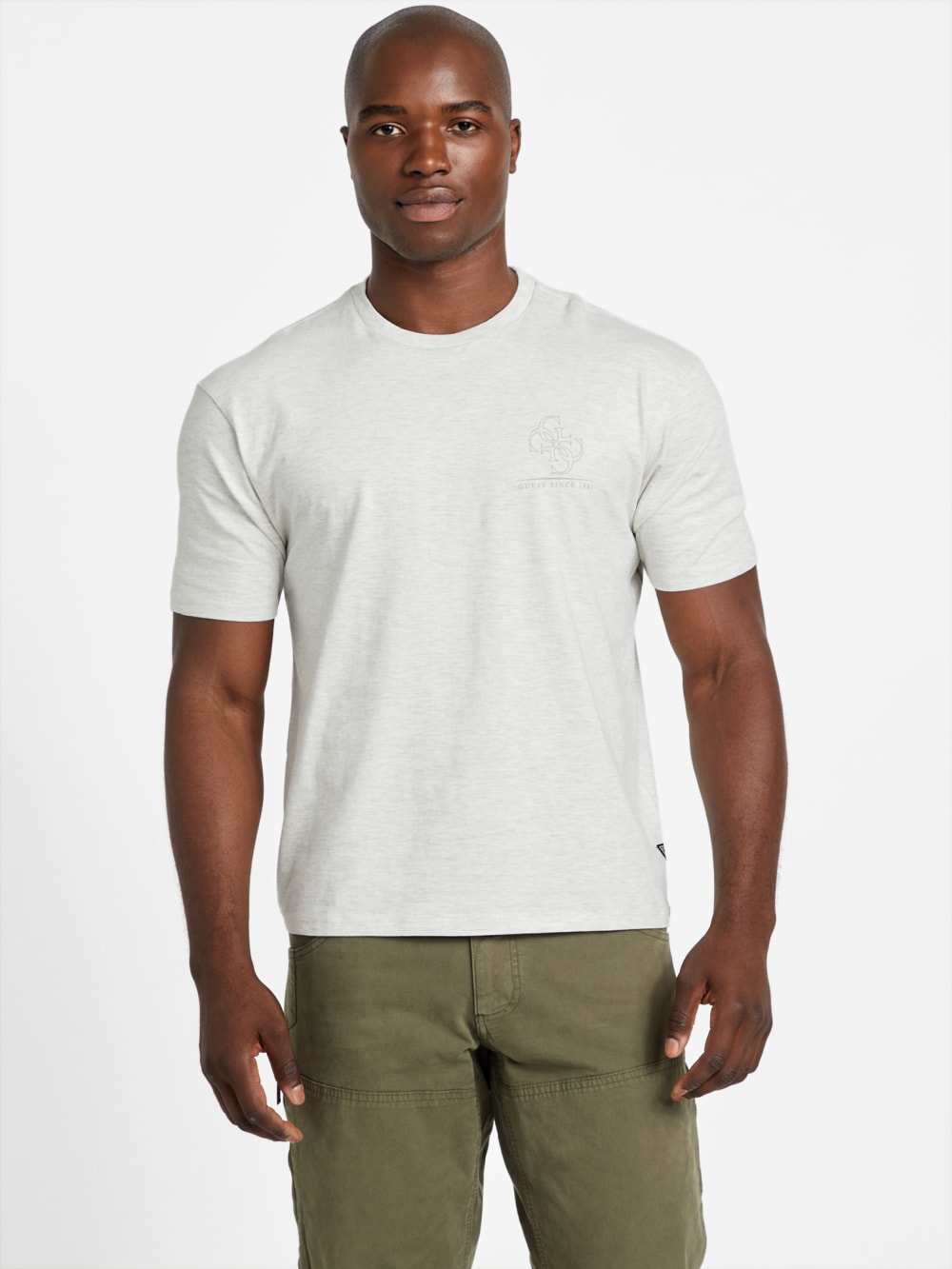 Eco Basic Distressed Quattro G Tee - Guess