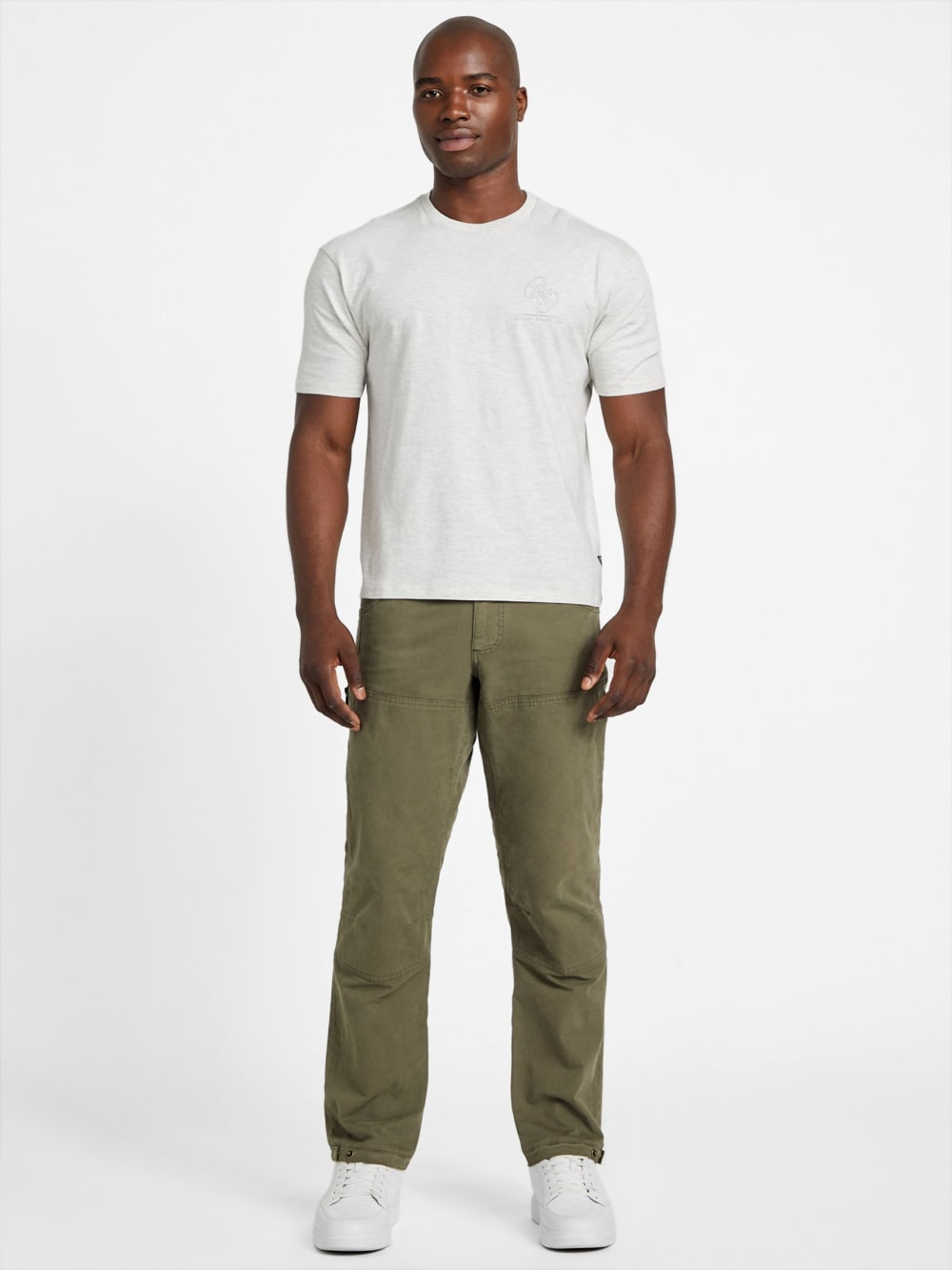 Eco Basic Distressed Quattro G Tee - Guess
