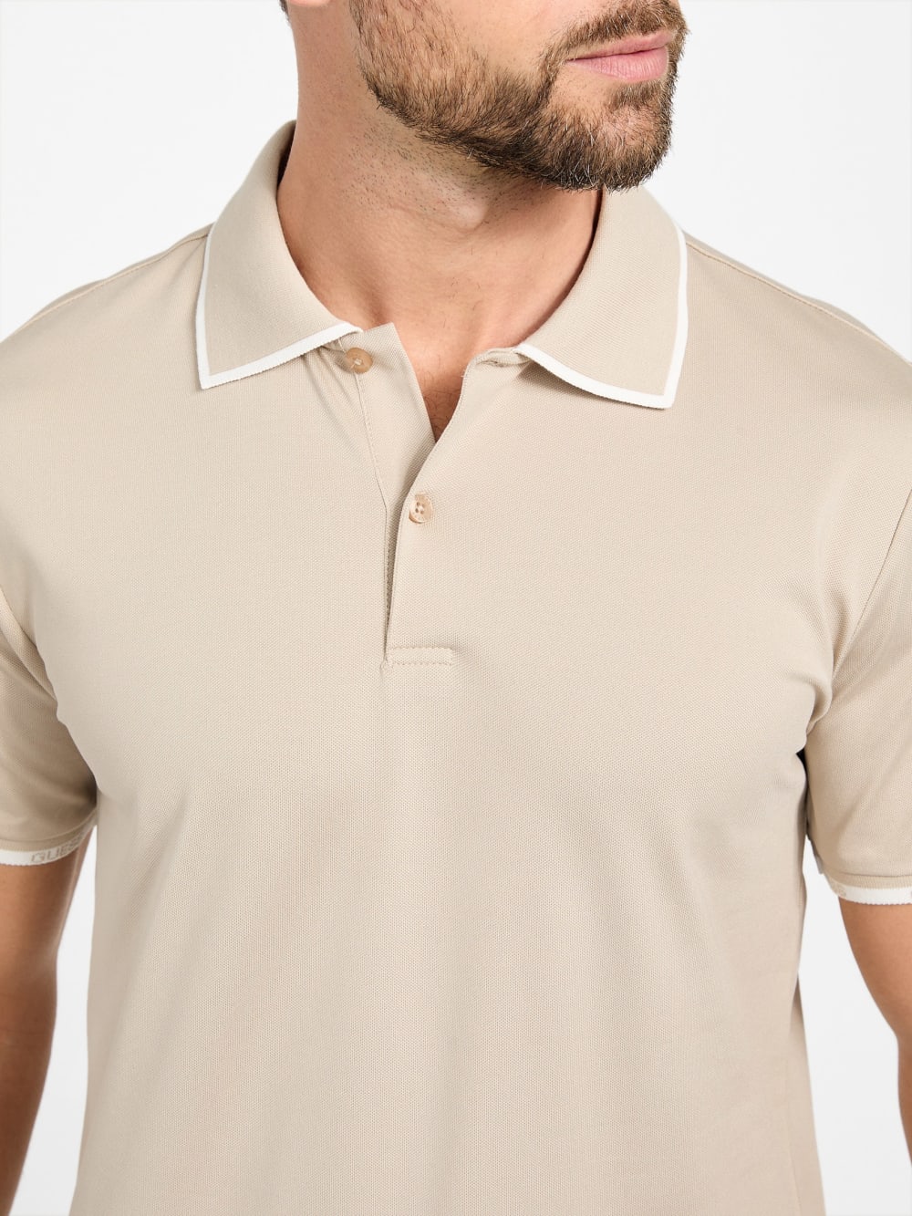 Eco Paul Pique Tipping Polo - Guess