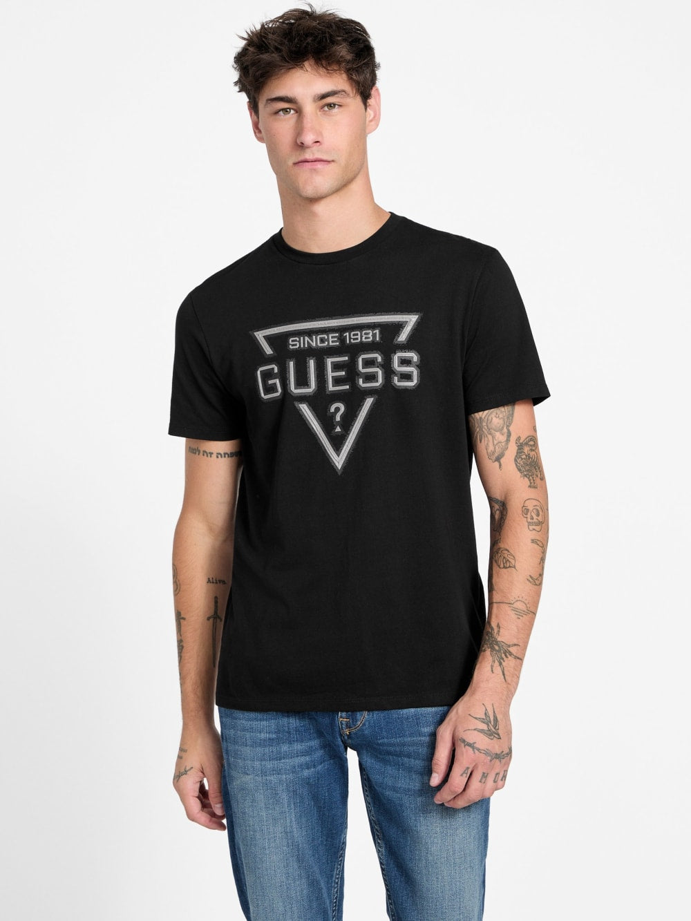 Eco Painted Triangle Tee - Guess