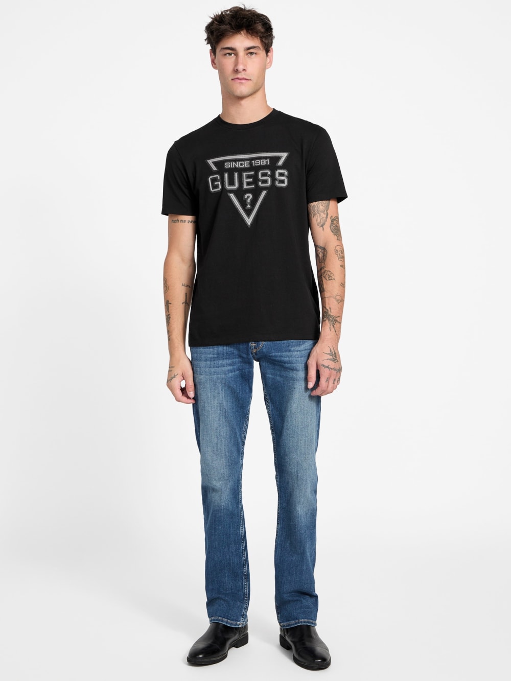 Eco Painted Triangle Tee - Guess