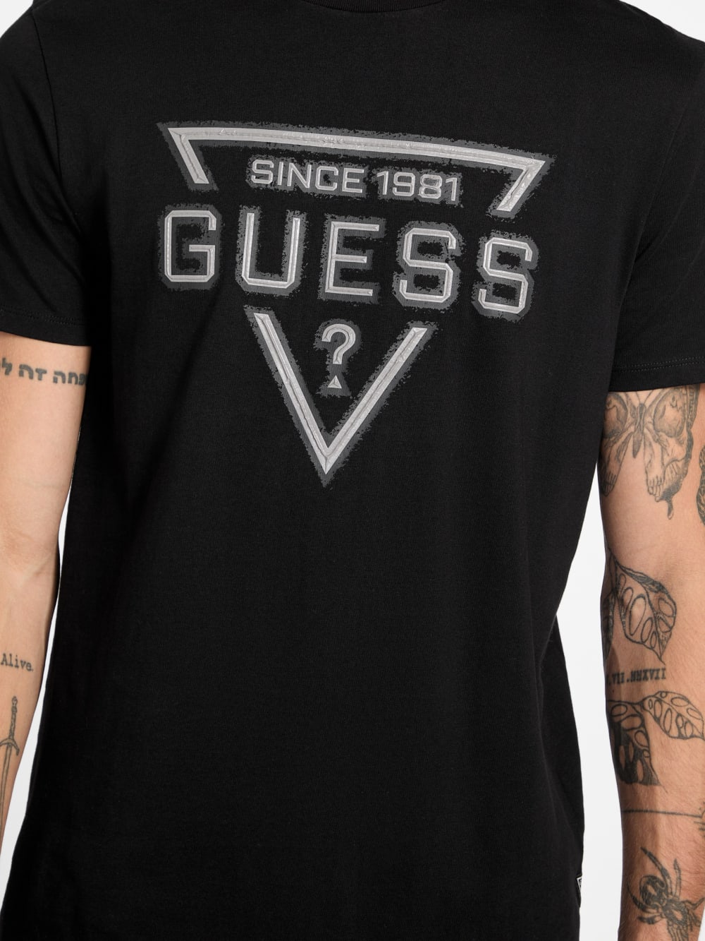 Eco Painted Triangle Tee - Guess