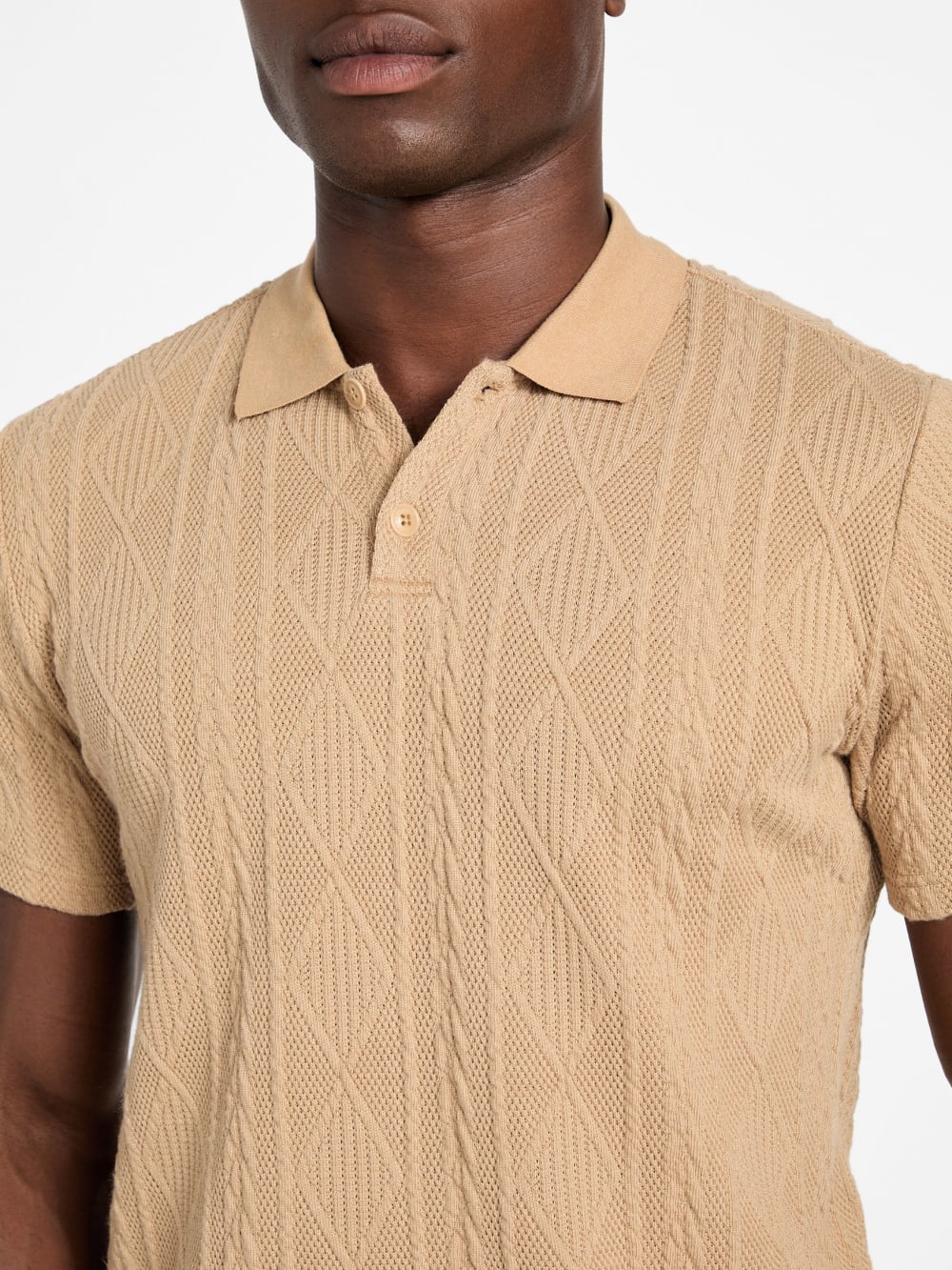 Olin Textured Knit Polo - Guess